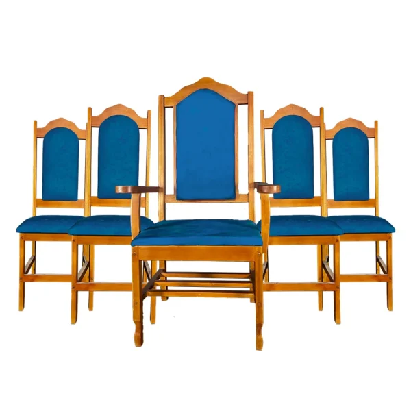 Conjunto 5 Cadeiras Benjamim para Altar de Igreja - Imagem 4