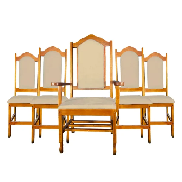 Conjunto 5 Cadeiras Benjamim para Altar de Igreja - Imagem 3