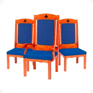 Conjunto 3 Cadeiras Éfeso para Altar de Igreja