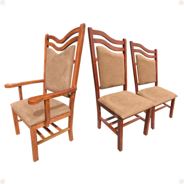 Conjunto 3 Cadeiras Efraim para Altar de Igreja - Imagem 6