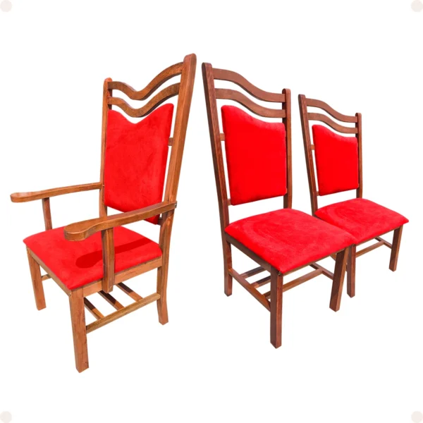 Conjunto 3 Cadeiras Efraim para Altar de Igreja - Imagem 3
