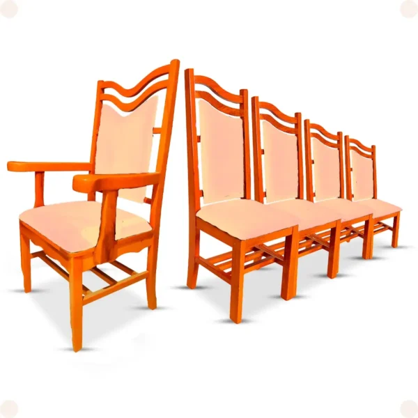Conjunto 5 Cadeiras Efraim para Altar de Igreja - Imagem 5