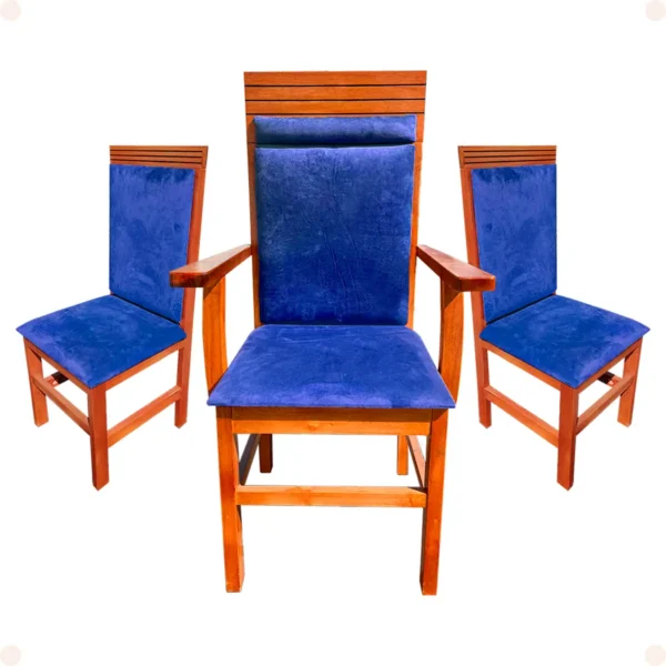 Conjunto 3 Cadeiras Grécia para Altar de Igreja - Imagem 5