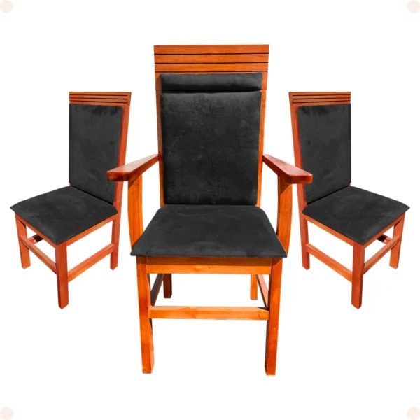 Conjunto 3 Cadeiras Grécia para Altar de Igreja - Imagem 4