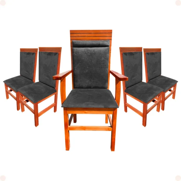 Conjunto 5 Cadeiras Grécia para Altar de Igreja - Imagem 3