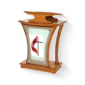 Púlpito religioso Moisés em madeira maciça com alto brilho