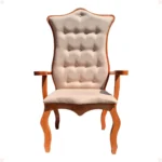 Cadeira Luis XV artesanal com acabamento refinado