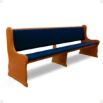 Banco Benjamim tradicional em madeira premium para catedrais