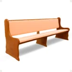 Detalhe do acabamento do Banco Benjamim em madeira maciça