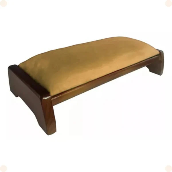 Ajoelhador de Madeira para Oração com Estofado Suede - Imagem 4