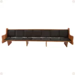 Banco Manassés de igreja com assento ergonômico e confortável