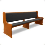 Banco religioso Benjamim resistente para templos e capelas