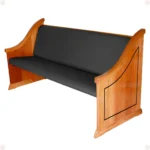 Banco Efraim artesanal em madeira maciça com design clássico