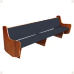 Banco Judá artesanal em madeira maciça com design clássico