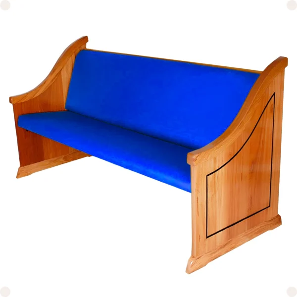 Bancos Efraim de Madeira Maciça para Igreja - Imagem 4