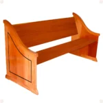 Banco religioso Efraim com porta-bíblia opcional