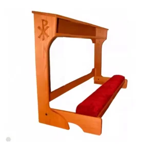 Genuflexório Duplo em Madeira Maciça