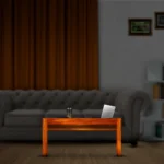 Mesa de Centro em Madeira Maciça com acabamento rústico