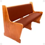 Detalhe do acabamento e estrutura reforçada do Banco Davi de Madeira Maciça