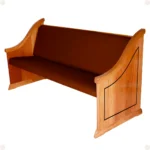 Detalhe do acabamento do Banco Efraim de Madeira Maciça