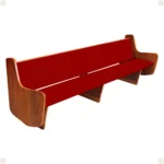 Detalhe do acabamento do Banco Judá de Madeira Maciça