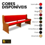 Banco Benjamim de Madeira Maciça para Igreja sob medida