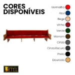 Bancos Manassés de Madeira Maciça para Igrejas sob medida